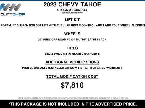 Used 2023 Chevrolet Tahoe Z71 w/ Luxury Package image 2