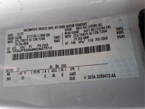 Used 2022 Ford F550 2WD Regular Cab Super Duty image 24