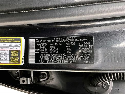 Certified 2024 Hyundai Tucson SE AWD/4WD image 34