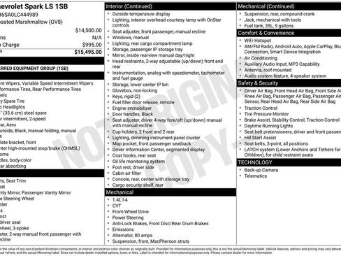 Used 2020 Chevrolet Spark LS image 6