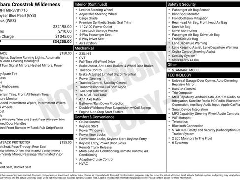 Used 2024 Subaru Crosstrek 2.5i Wilderness AWD/4WD image 22