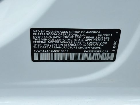 Used 2021 Volkswagen Passat 2.0T SE FWD image 33