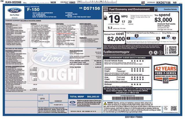 Used 2019 Ford F150 Lariat w/ Equipment Group 502A Luxury AWD/4WD image 23