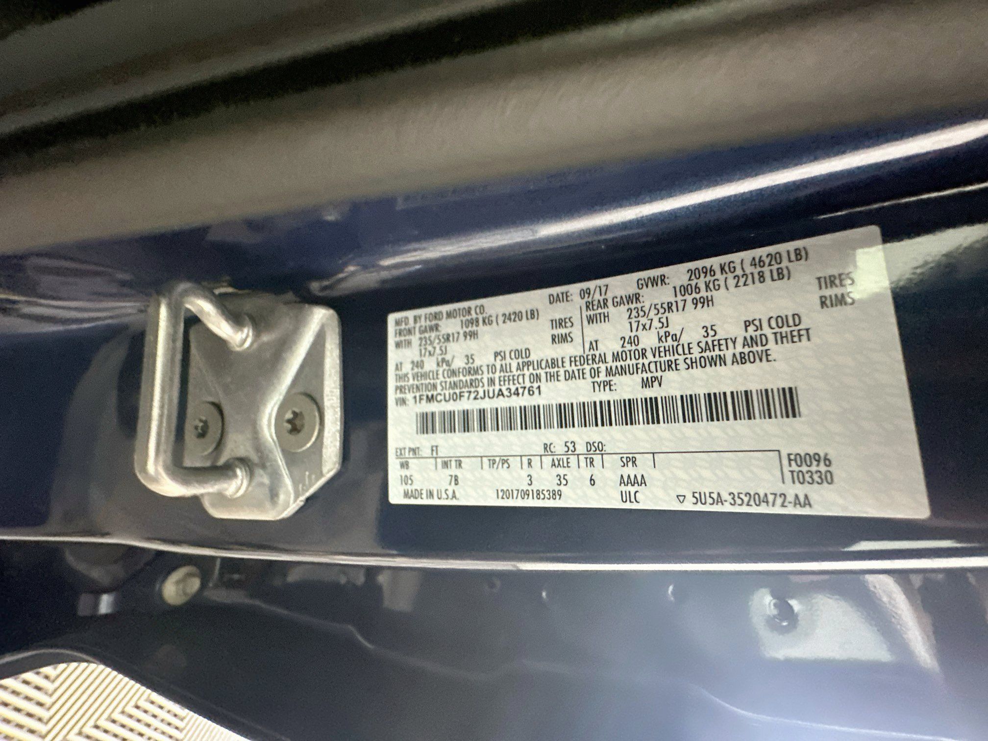 Used 2018 Ford Escape S FWD image 12