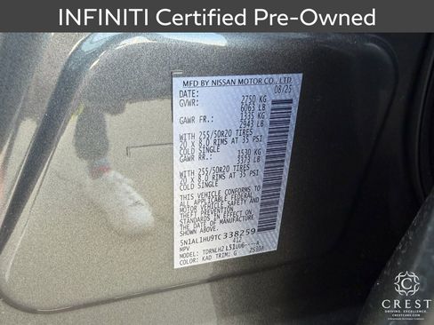 Certified 2026 INFINITI QX60 Autograph w/ Autograph Tech Package image 29