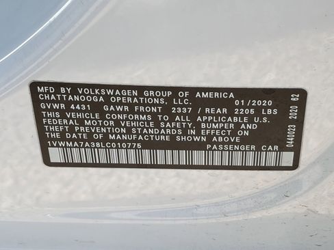 Used 2020 Volkswagen Passat 2.0T R-Line FWD image 12