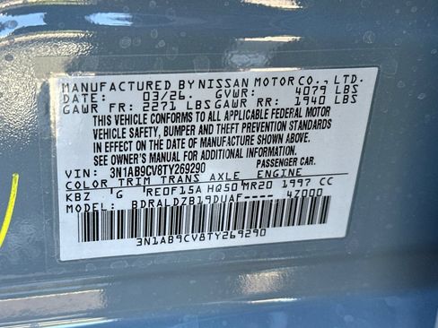 New 2026 Nissan Sentra SV FWD image 33