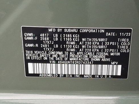 Certified 2024 Subaru Crosstrek 2.5i Wilderness w/ Crosstrek Mirror Package image 25