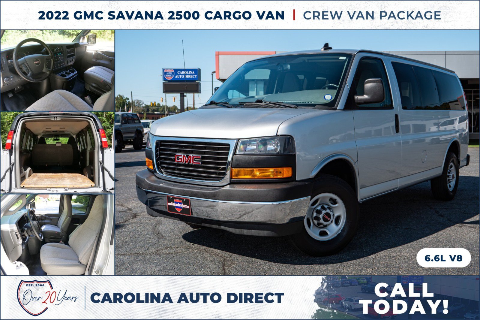 Used 2022 GMC Savana 2500 w/ Communications Package RWD image 1