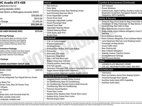 Used 2024 GMC Acadia AT4 w/ LPO, Floor Liner Package AWD/4WD image 32