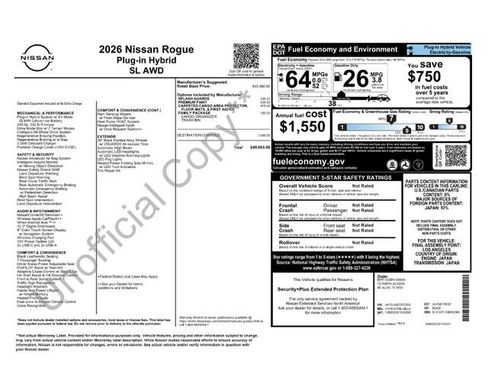 New 2026 Nissan Rogue SL AWD/4WD image 34