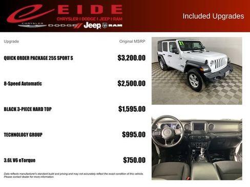 Used 2021 Jeep Wrangler Unlimited Sport AWD/4WD image 13