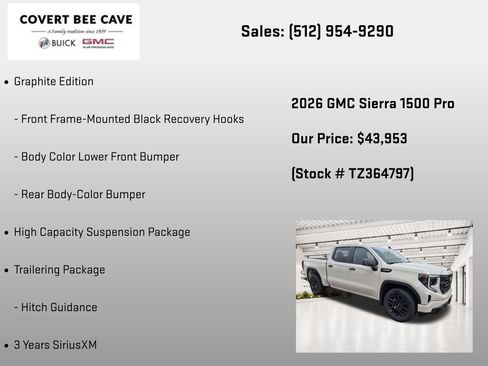 New 2026 GMC Sierra 1500 Pro w/ Graphite Edition RWD image 31