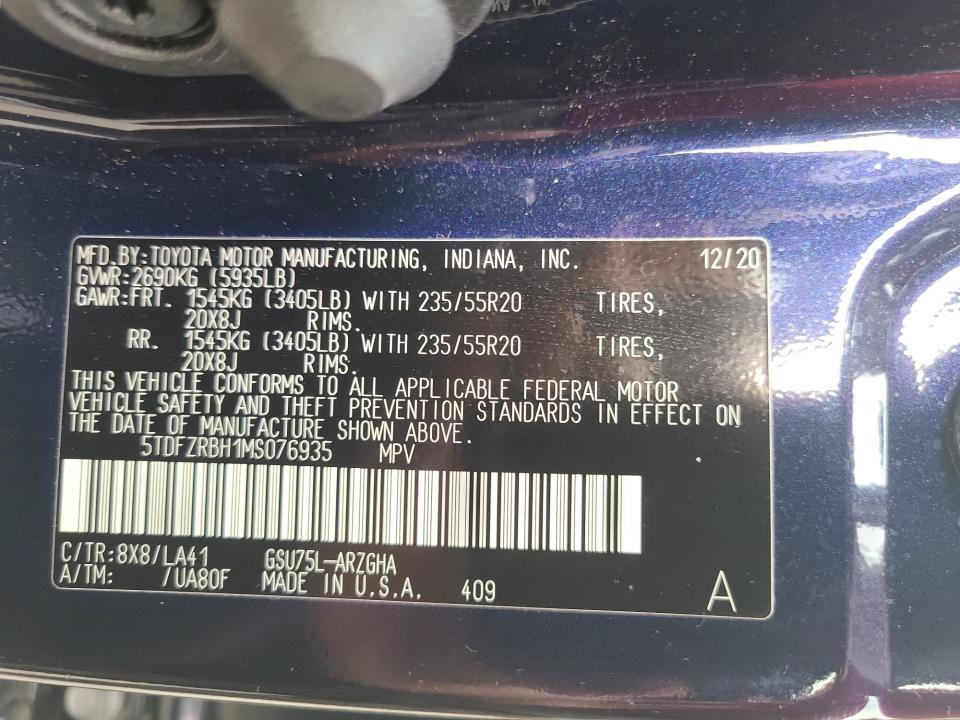 Used 2021 Toyota Highlander Platinum AWD/4WD image 35