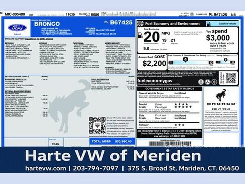 Used 2023 Ford Bronco Outer Banks image 1