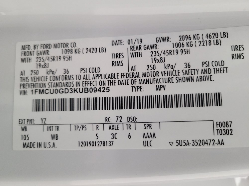 Used 2019 Ford Escape SE FWD image 33