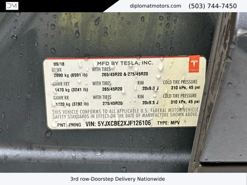 Used 2018 Tesla Model X 75D image 46