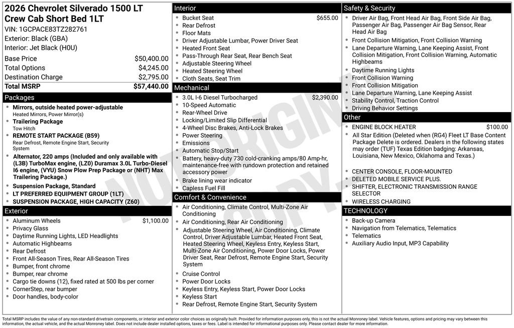 Used 2026 Chevrolet Silverado 1500 LT RWD image 6