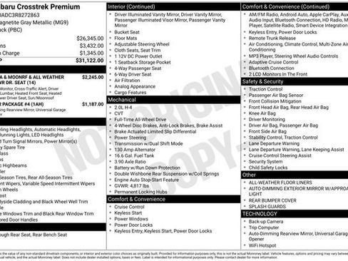 Used 2024 Subaru Crosstrek 2.0i Premium image 15
