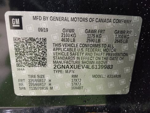 Used 2020 Chevrolet Equinox LT AWD/4WD image 33