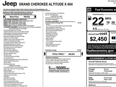 Used 2024 Jeep Grand Cherokee Altitude AWD/4WD image 2