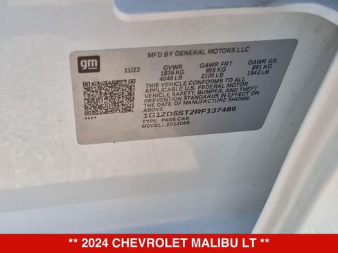 Used 2024 Chevrolet Malibu LT FWD image 34