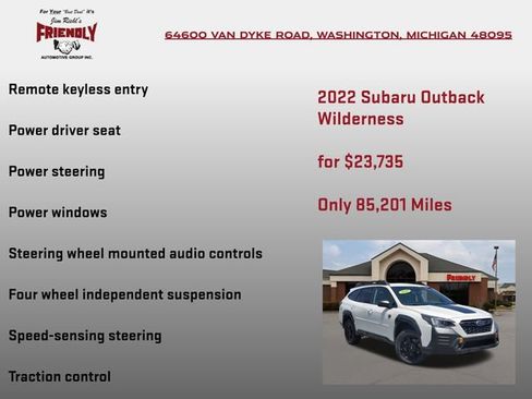Used 2022 Subaru Outback Wilderness AWD/4WD image 10
