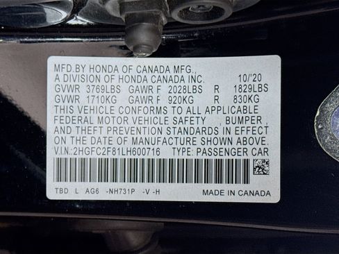 Used 2020 Honda Civic Sport image 40