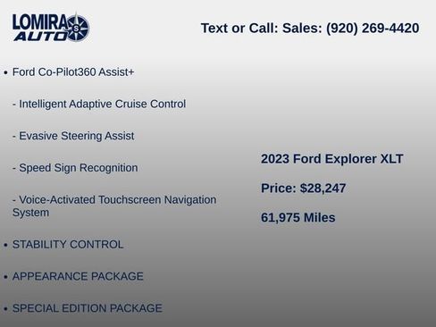 Used 2023 Ford Explorer XLT AWD/4WD image 6