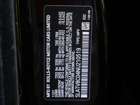 Used 2022 Rolls-Royce Cullinan Black Badge w/ Dark Exterior Package image 41