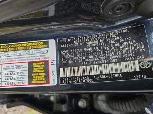 Used 2012 Toyota Camry XLE image 40