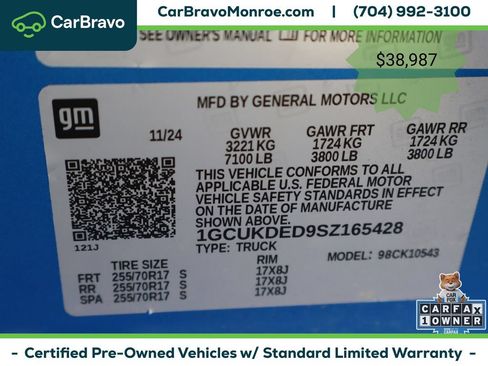 Certified 2025 Chevrolet Silverado 1500 LT AWD/4WD image 53