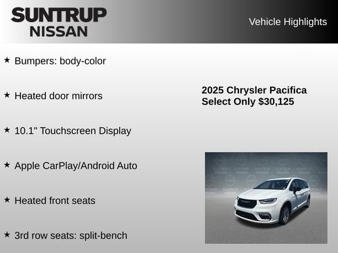 Used 2025 Chrysler Pacifica Select FWD image 23