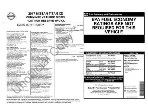 Used 2017 Nissan Titan Platinum Reserve image 2