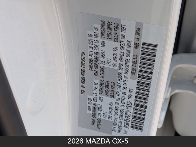 New 2026 MAZDA CX-5 Select AWD/4WD image 28