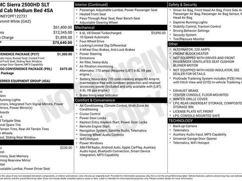 Used 2023 GMC Sierra 2500 SLT w/ SLT Convenience Package AWD/4WD image 42