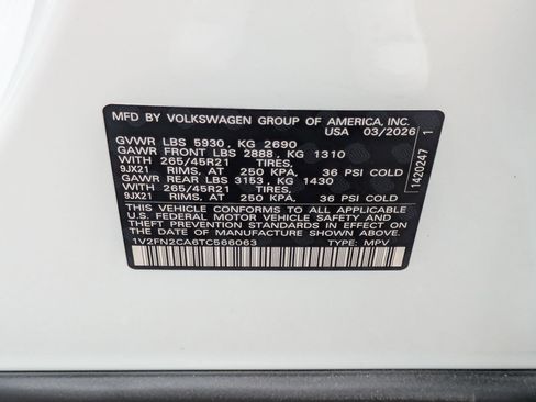 New 2026 Volkswagen Atlas SEL Premium R-Line AWD/4WD image 18