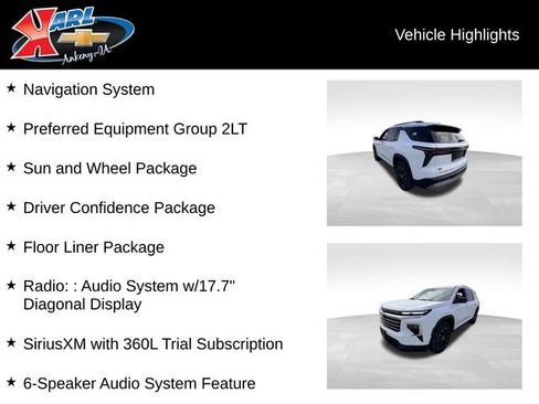 Certified 2026 Chevrolet Traverse LT w/ Sun and Wheel Package AWD/4WD image 2