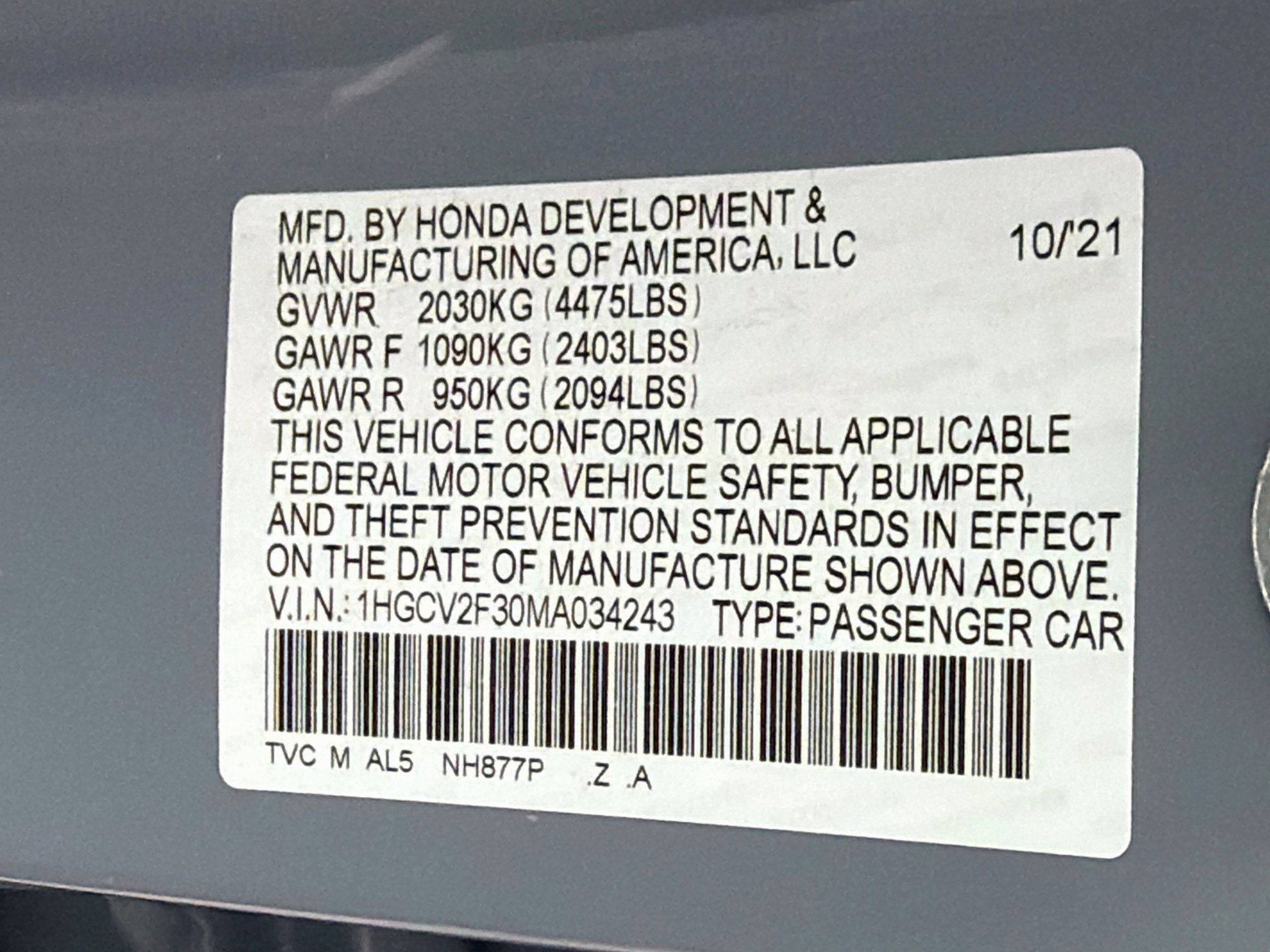 Used 2021 Honda Accord Sport image 12
