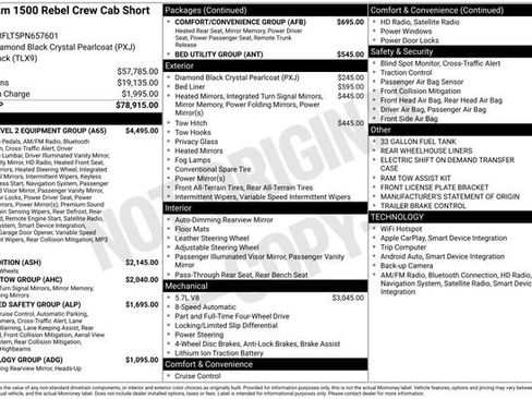 Certified 2023 RAM 1500 Rebel w/ Rebel Level 2 Equipment Group AWD/4WD image 9