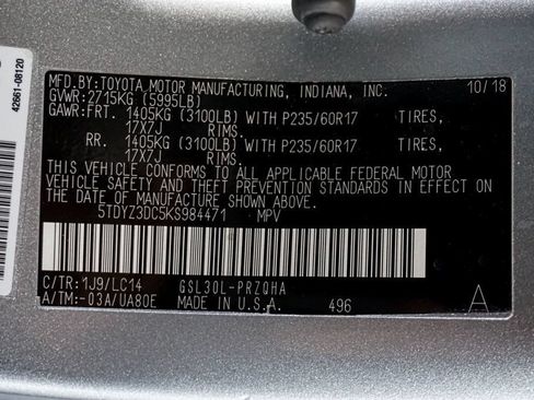 Used 2019 Toyota Sienna XLE Premium FWD image 22