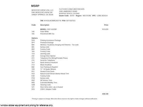 Used 2021 Mercedes-Benz A 220 image 25