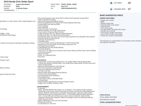 Used 2019 Honda Civic Sport image 3