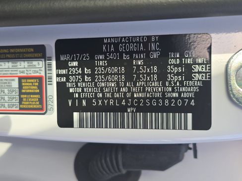 Used 2025 Kia Sorento S w/ Panoramic Sunroof Package FWD image 37