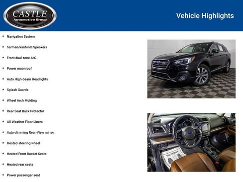 Used 2019 Subaru Outback 2.5i Touring w/ Protection Package #1 AWD/4WD image 8