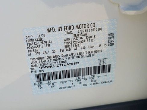 New 2026 Ford Explorer Tremor w/ Tremor Ultimate Package image 15