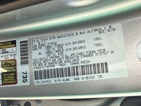 New 2026 Toyota Tacoma TRD Sport image 34