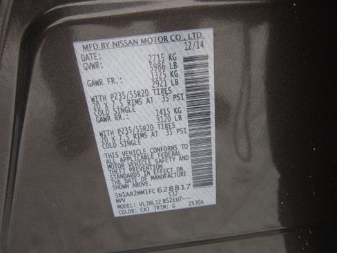 Used 2015 Nissan Pathfinder Platinum w/ Cargo Package image 40