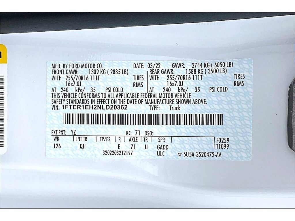 Used 2022 Ford Ranger XL w/ Equipment Group 101A High RWD image 31