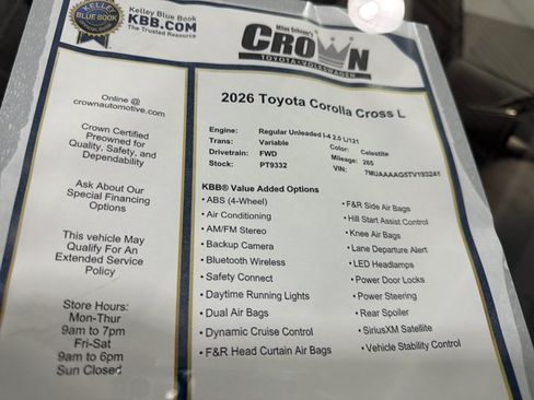 Used 2026 Toyota Corolla Cross L FWD image 40